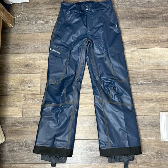 Columbia Wateproof Navy Omni Heat Insulated Ski Pants Sz XXS - Picture 2 of 7